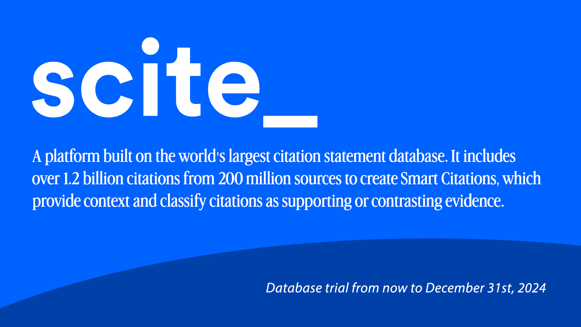 Scite_ the worlds largest citation statement database